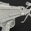 3d model of machine gun fn mag