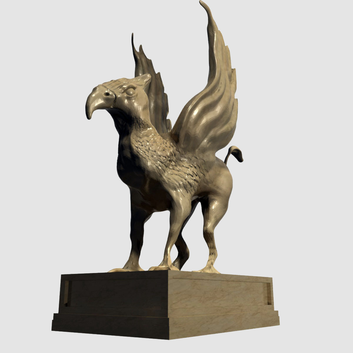 3d gryphon sculpture