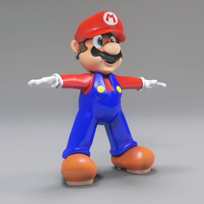 super mario 3d model