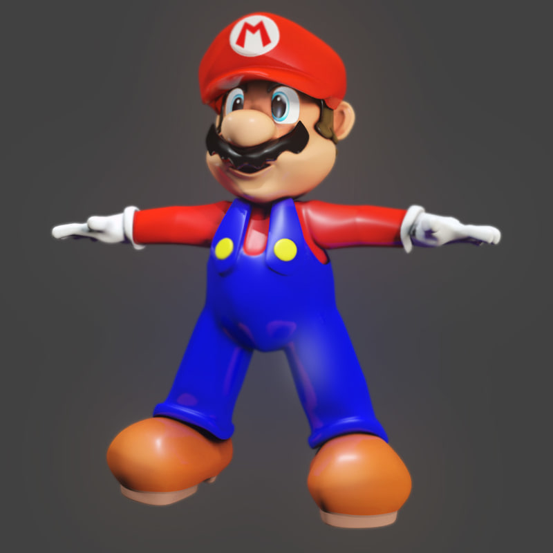 super mario 3d model