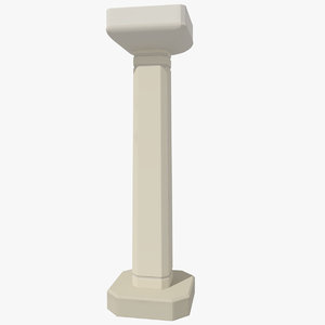 3d antiquity pillar model