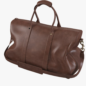 3d leather handbag model