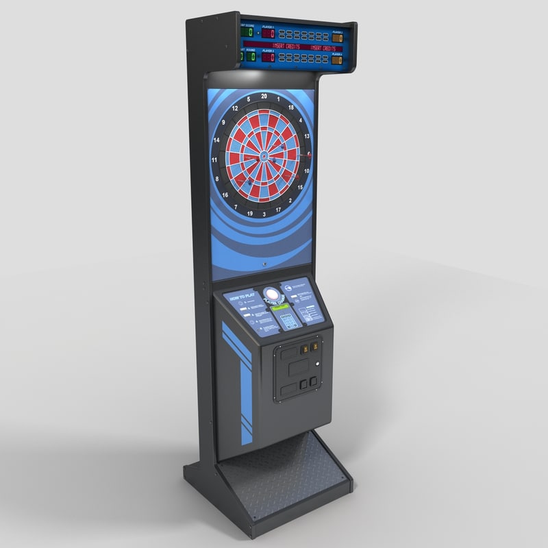 3d model arcade dart board