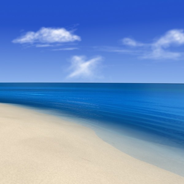 3d beach