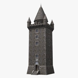 scrabo tower 3d model