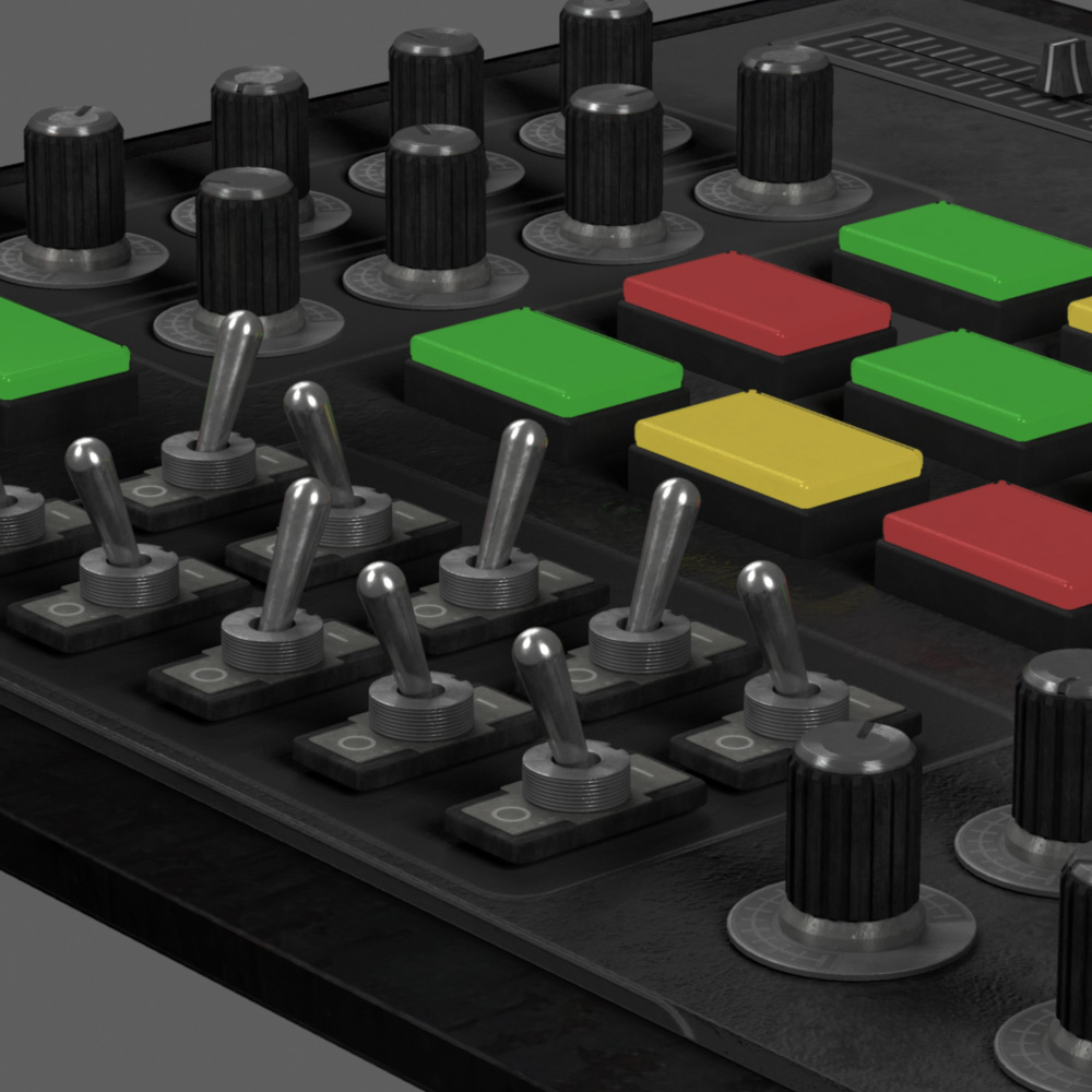 3d industrial toggle switch