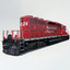 3d obj railway locomotive engine cargo train
