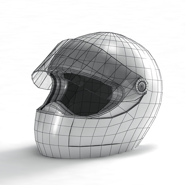 racing helmet 3d model
