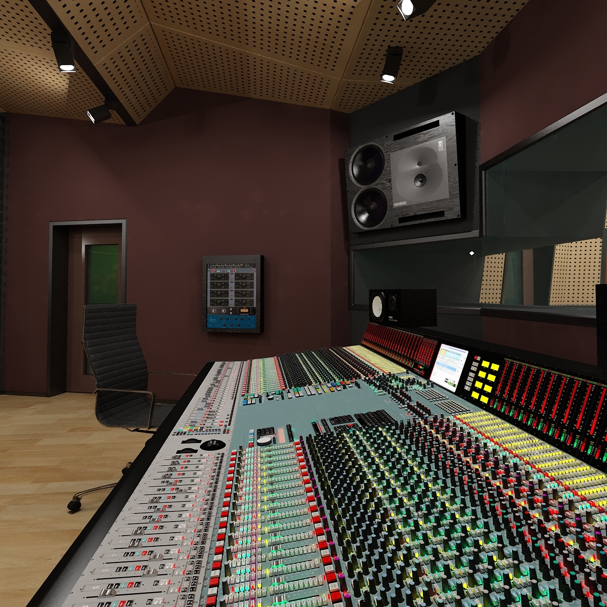 Recording Studio 3d Model