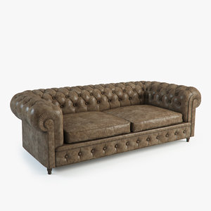 max photorealistic chester sofa
