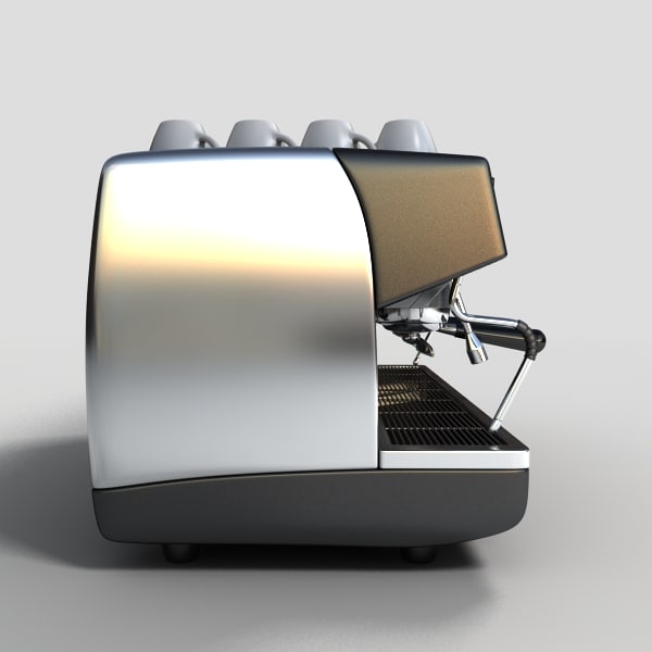 3d commercial espresso machine model