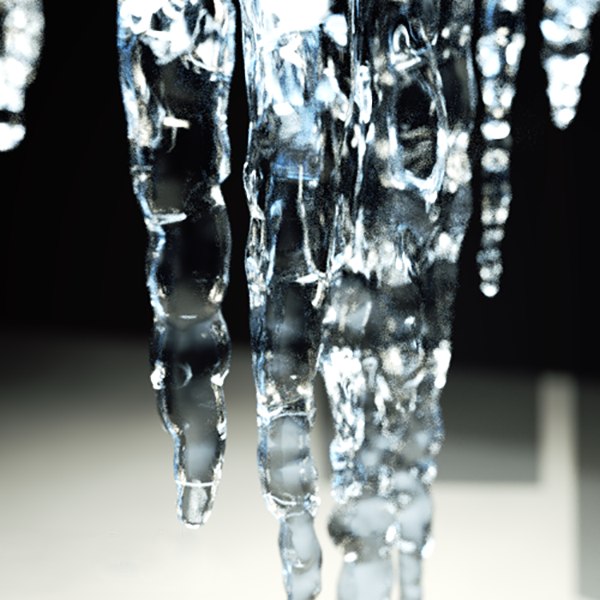 maya icicles ice