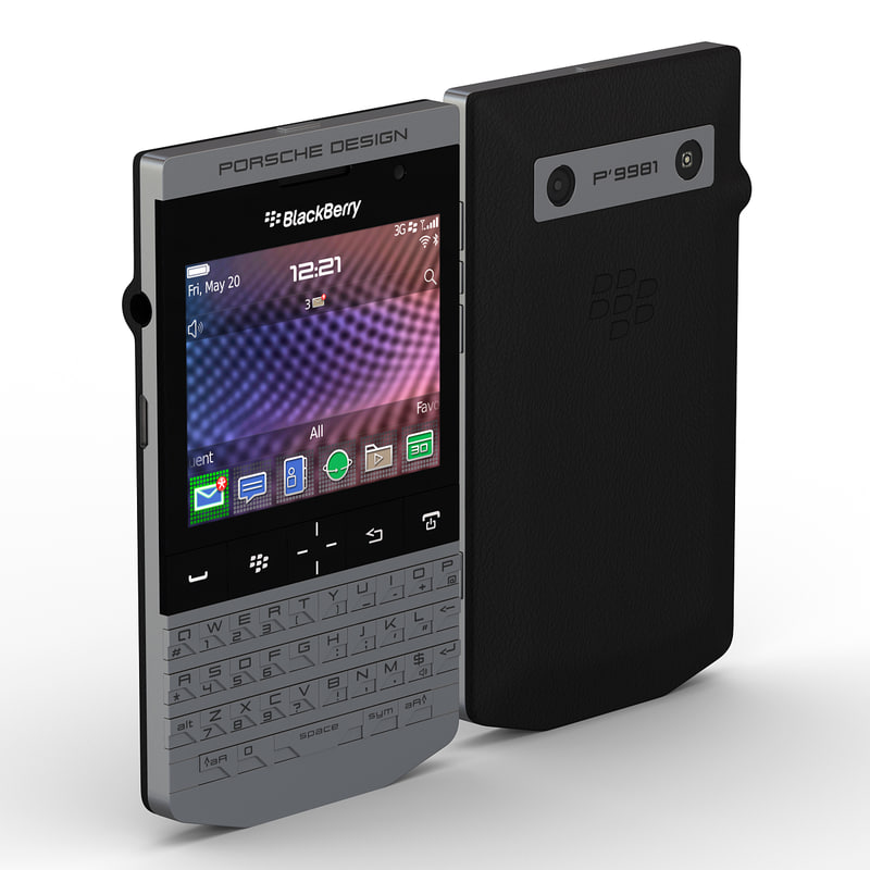 3d blackberry pda 9981 model