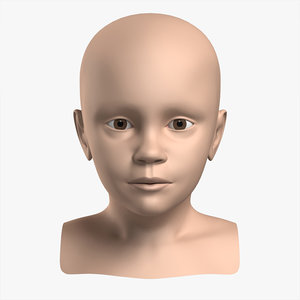 3d model child head