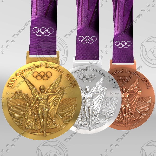 3d model london 2012 olympics medals