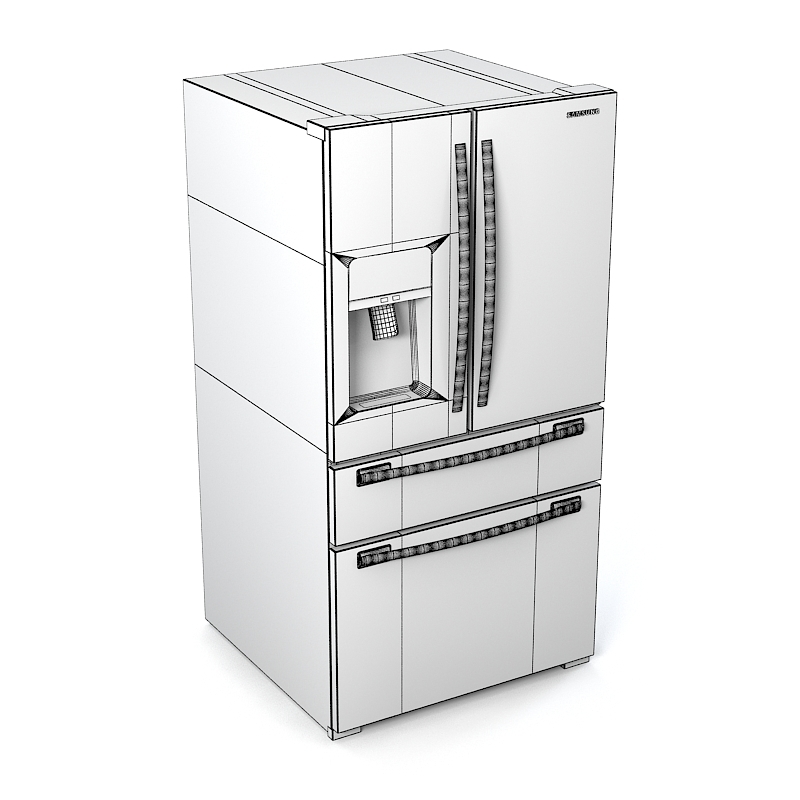 3d samsung rf4287ha refrigerator