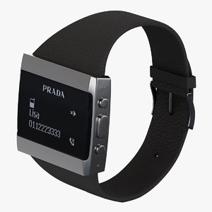 max digital watch prada