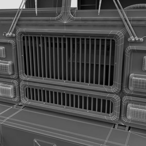 truck modelled 3d model