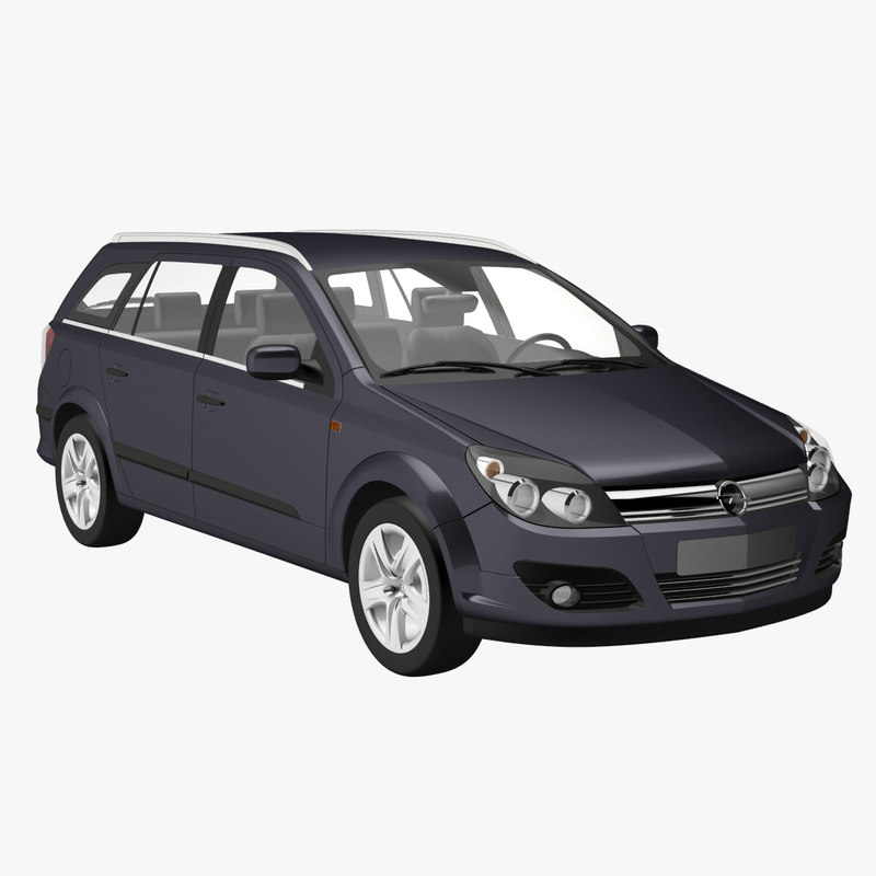 opel astra caravan 2005 3d model