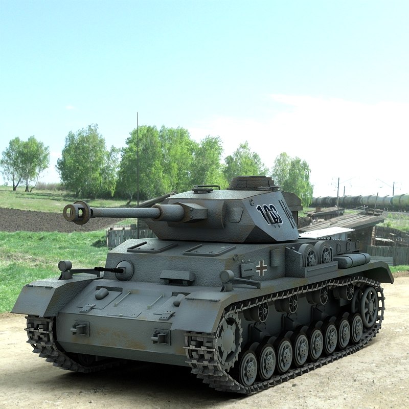 german panzer iv tank 3d model