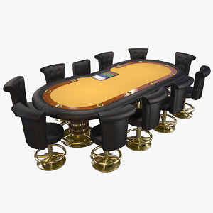 3ds max poker table