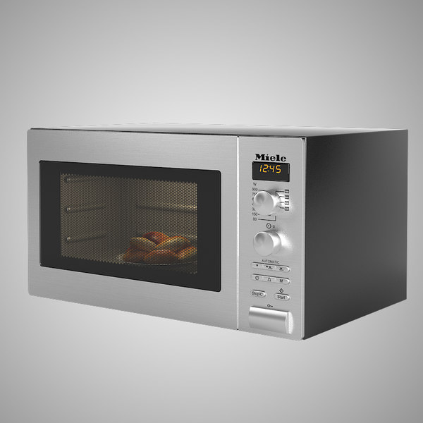 miele freestanding microwave oven 3d model