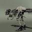 rex skeleton 3d obj