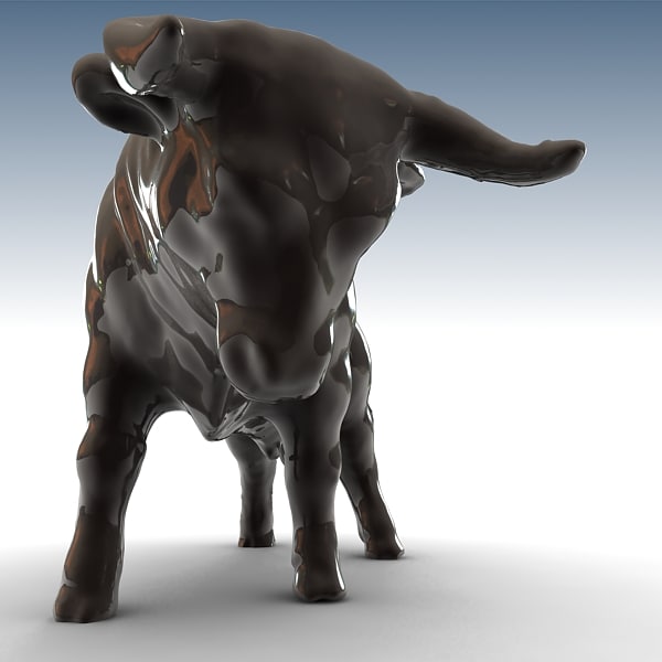 3ds max bull sculpture