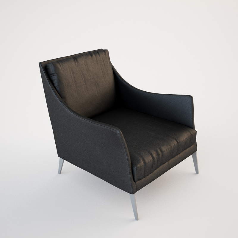 flexform boss armchair 3d max