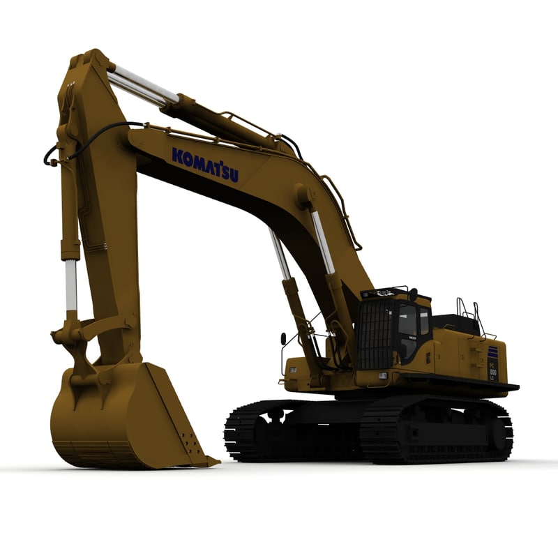 Komatsu Pc800 Lc Excavator 3d Model 3603