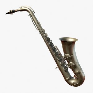 3d saxophone instrument model
