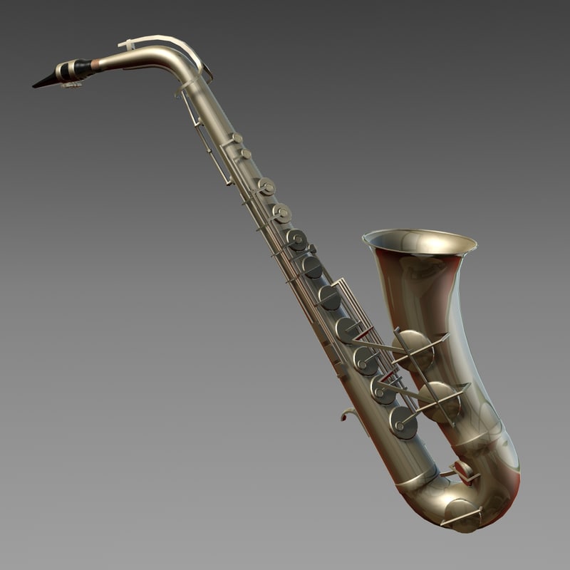 3d Saxophone Instrument Model