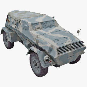 kfz 247 armored car 3d 3ds