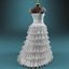 3d wedding dress model