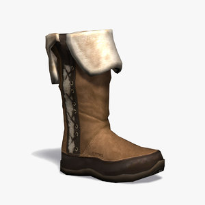 3d model female boots