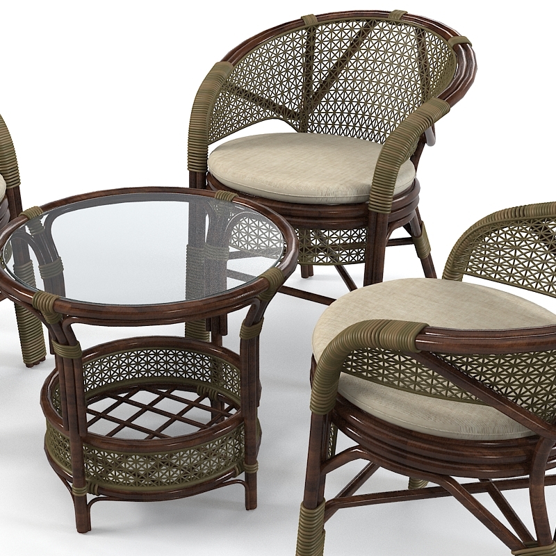 x wicker garden furniture set
