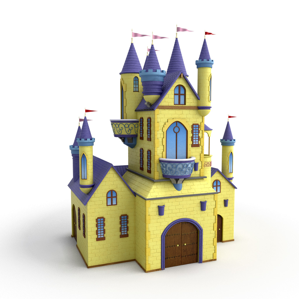 3d castle cartoon