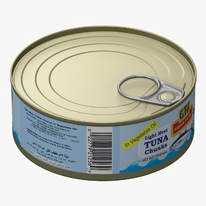 3d model of canned tuna 3