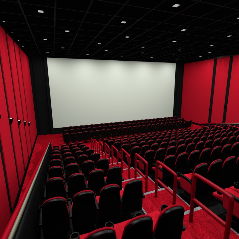 3d model of movie theater