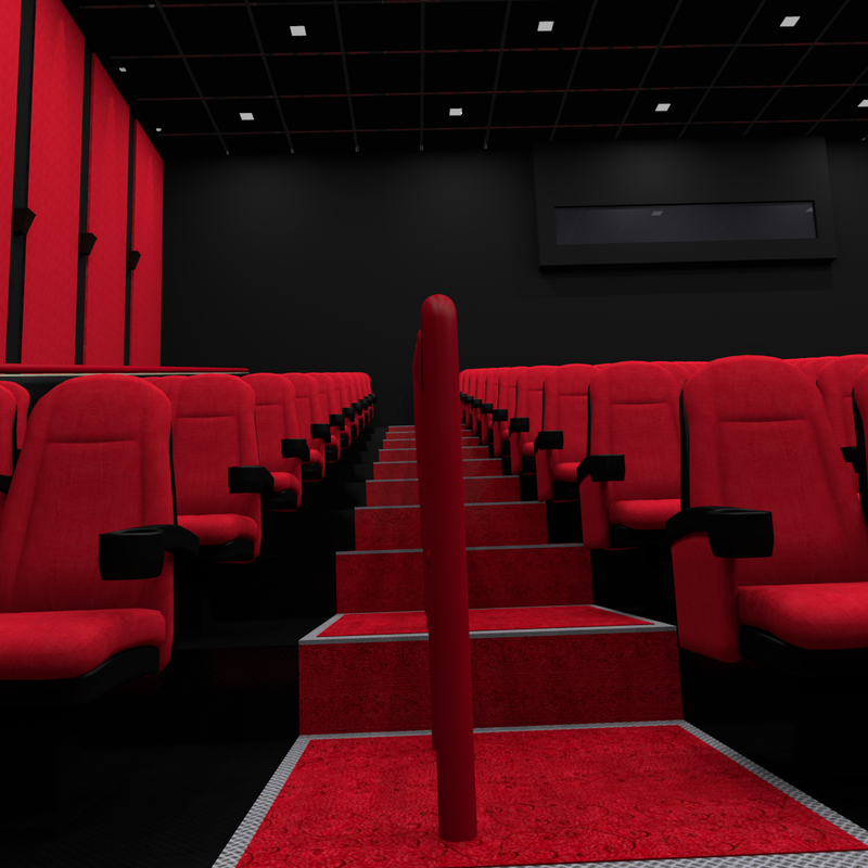 3d model of movie theater