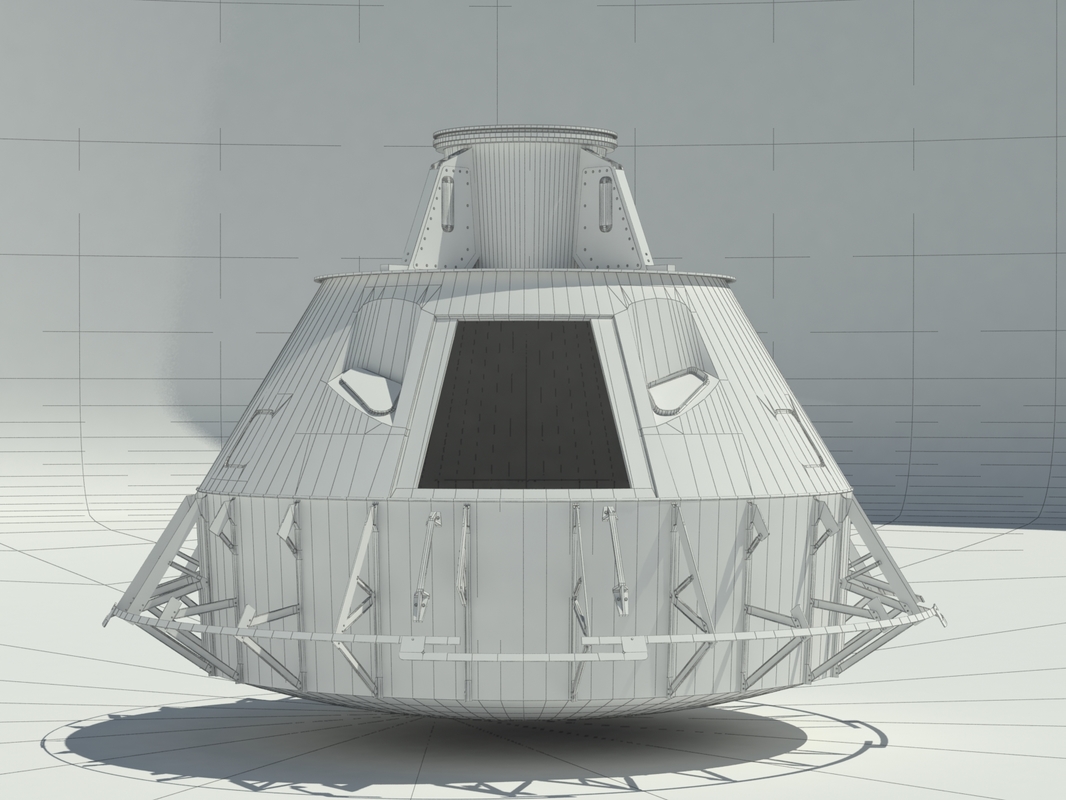 3d apollo command module model