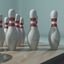 3d model bowling pins ball
