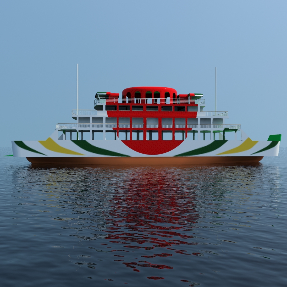  3d  model cruise ferries 