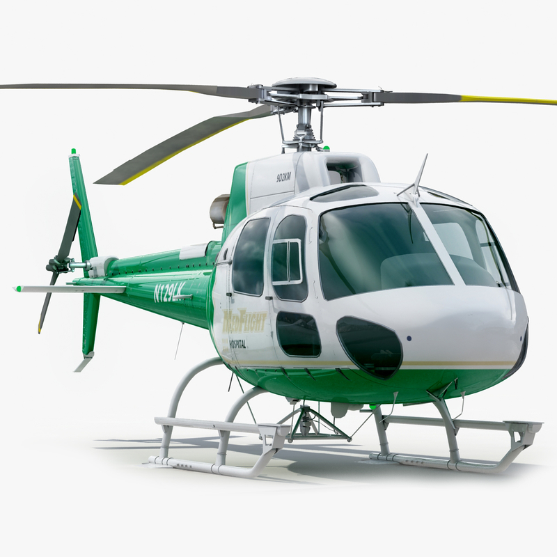 eurocopter 350 3d model