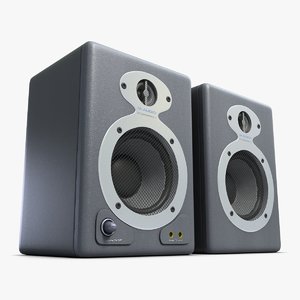 music speakers 3d model