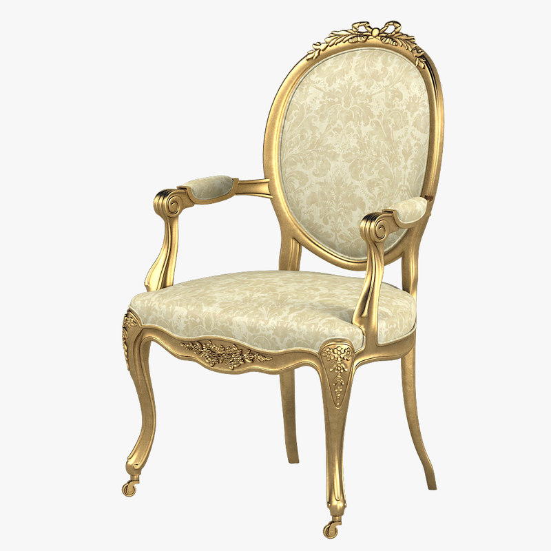 versailles nursing armchair 3d obj