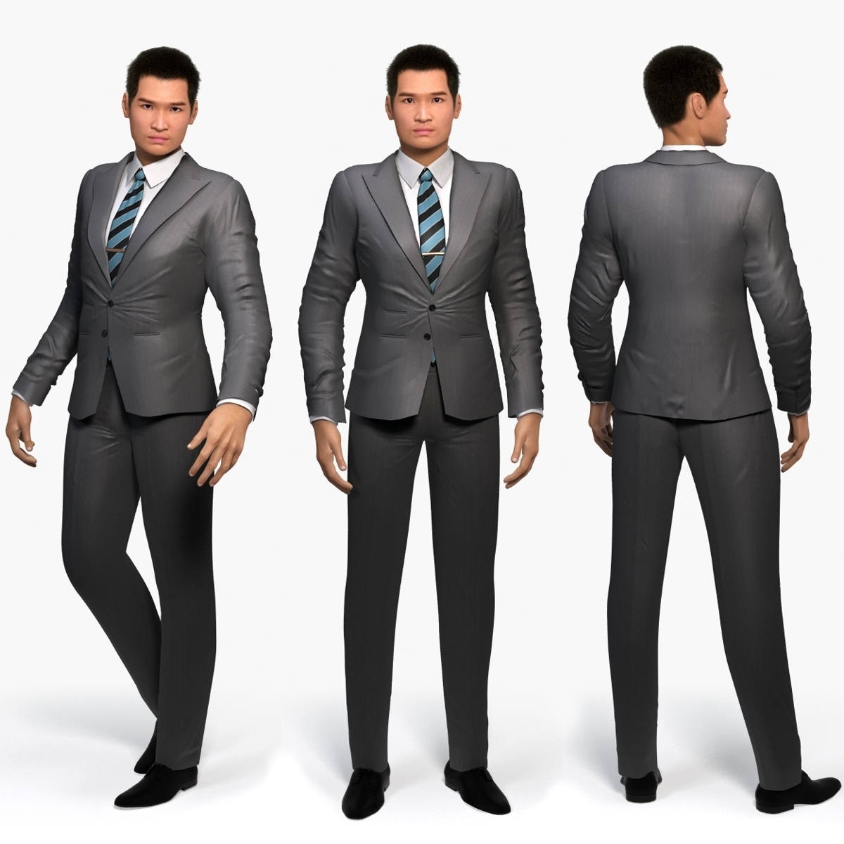 金(亚洲人)3d模型