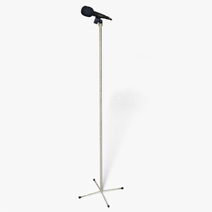 3d model of microphone holder