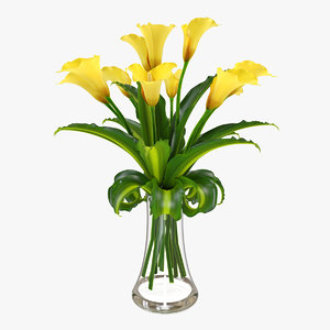 x calla flower vase