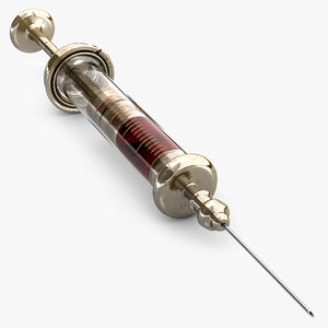 3d old syringe model